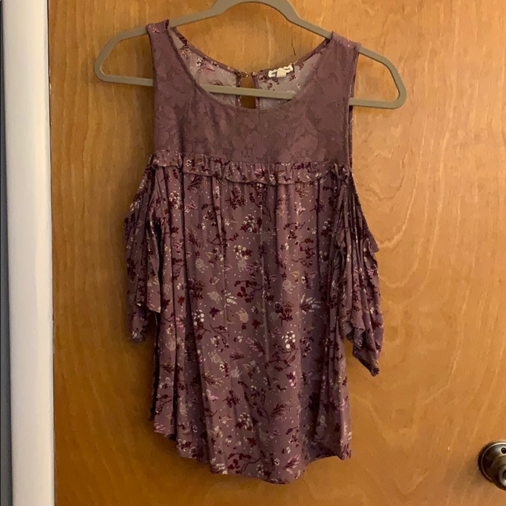 Boutique Cold Shoulder Top